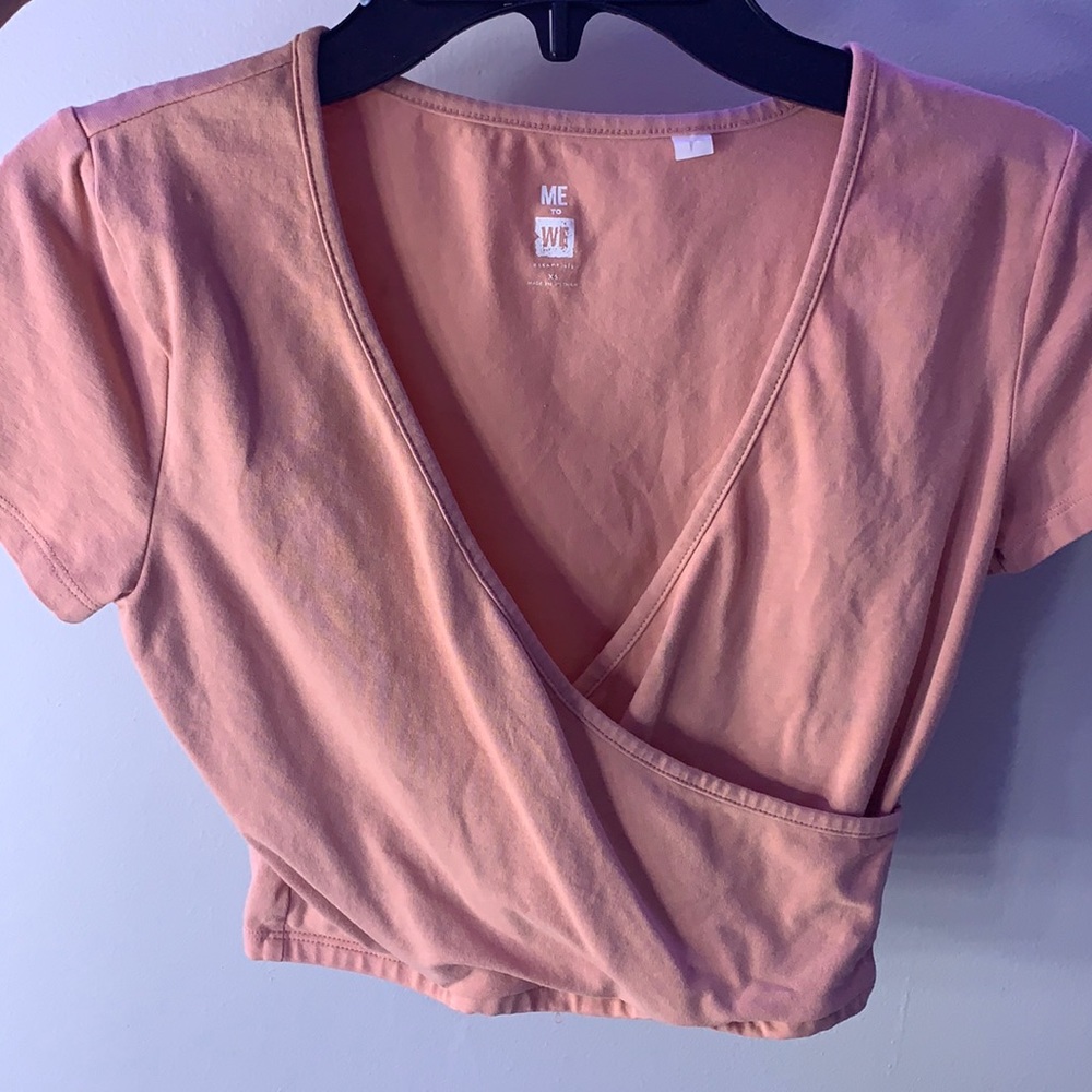 cute pacsun cris cross crop top